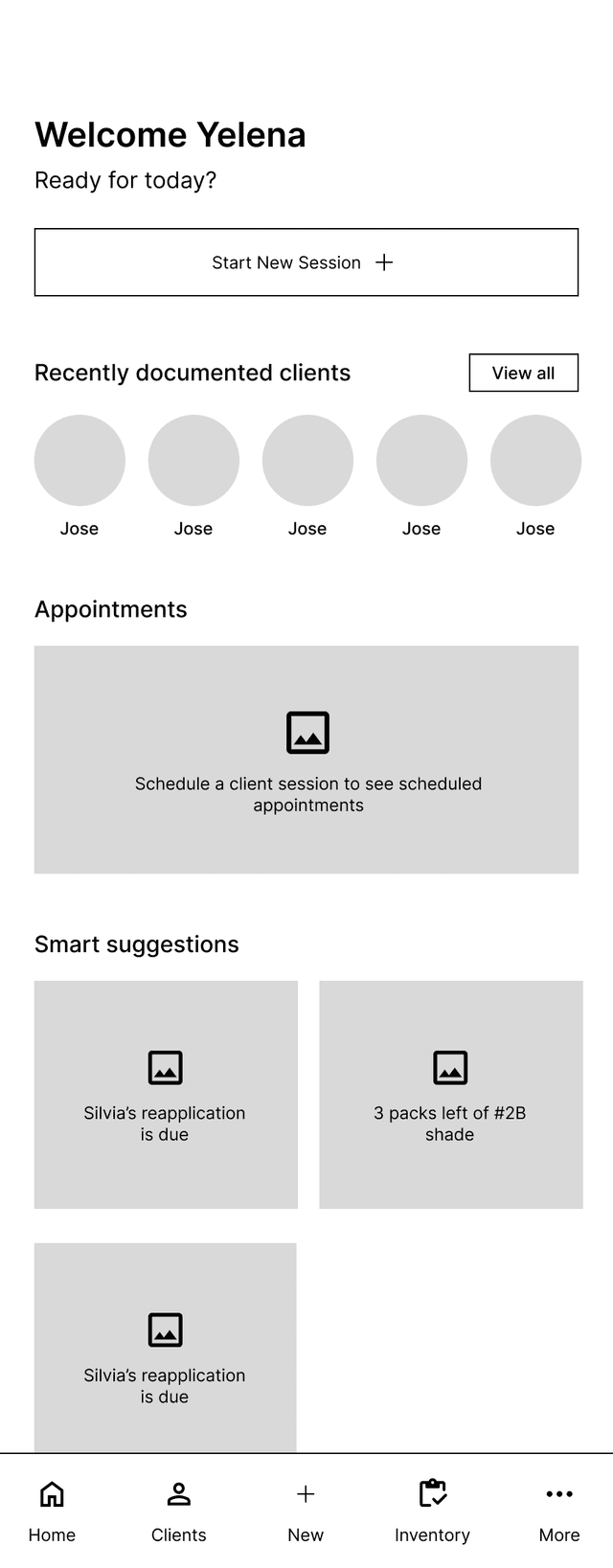 Unity Hair App Dashboard
